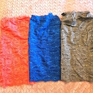 Bundle bandeau lace tops